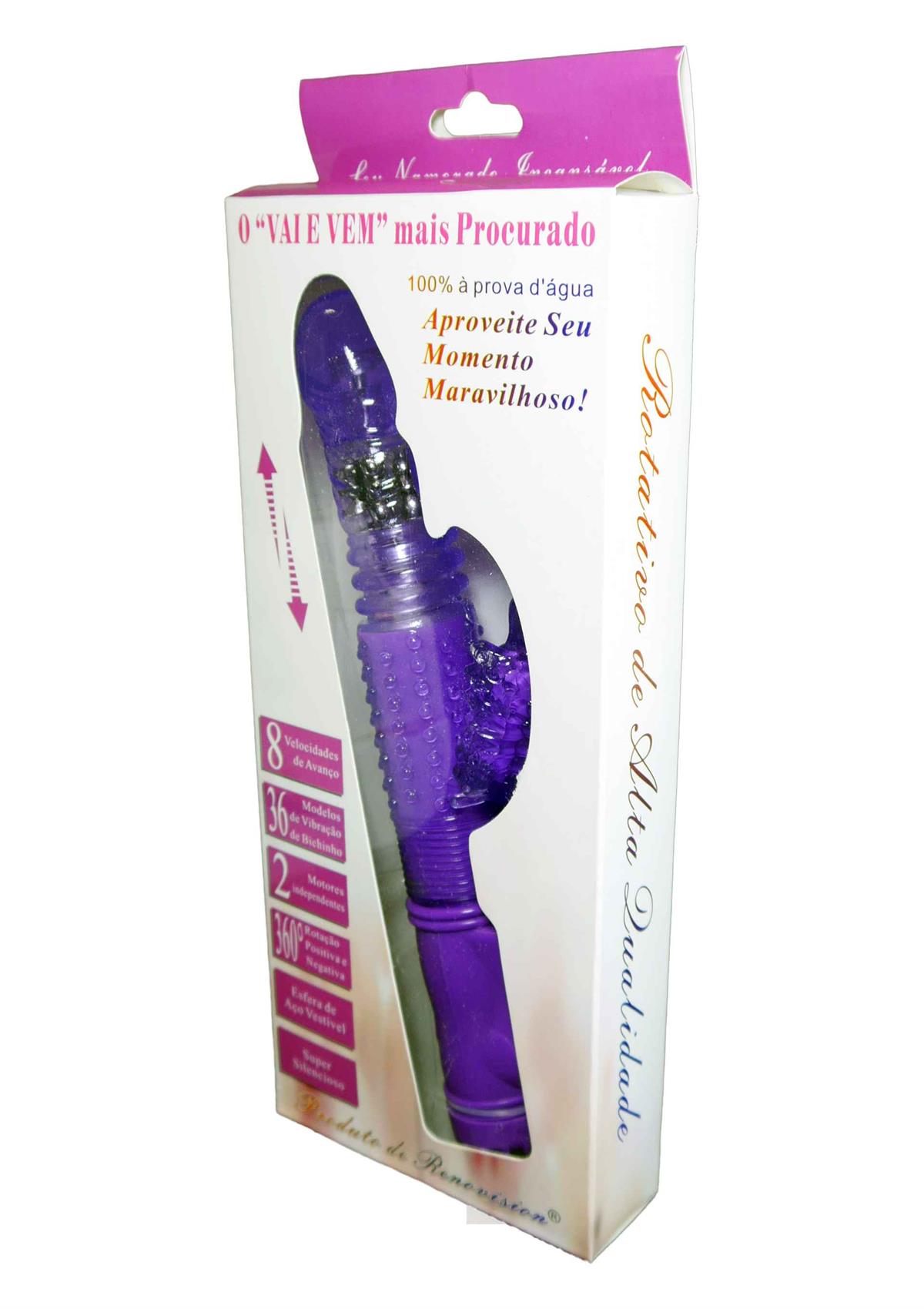 Bossoftoys Rotating & Up & Down Rabbit - 36 Function - Big size 24 ,5 cm - Purple - Tarzan - 26-00103