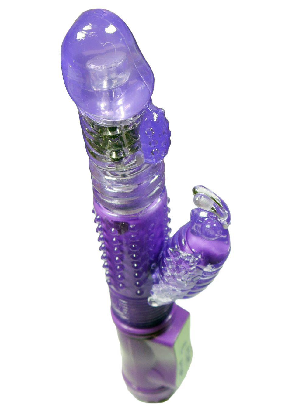 Bossoftoys Rotating & Up & Down Rabbit - 36 Function - Big size 24 ,5 cm - Purple - Tarzan - 26-00103