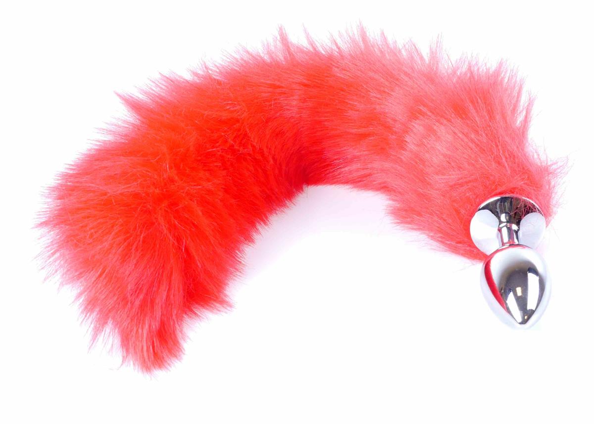Bossoftoys - 26-00110 - foxtail - Plug with red tail - 45 cm - big size