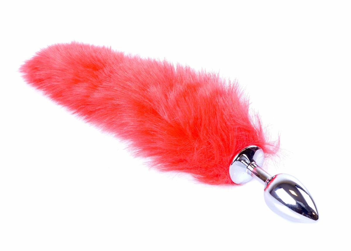 Bossoftoys - 26-00110 - foxtail - Plug with red tail - 45 cm - big size