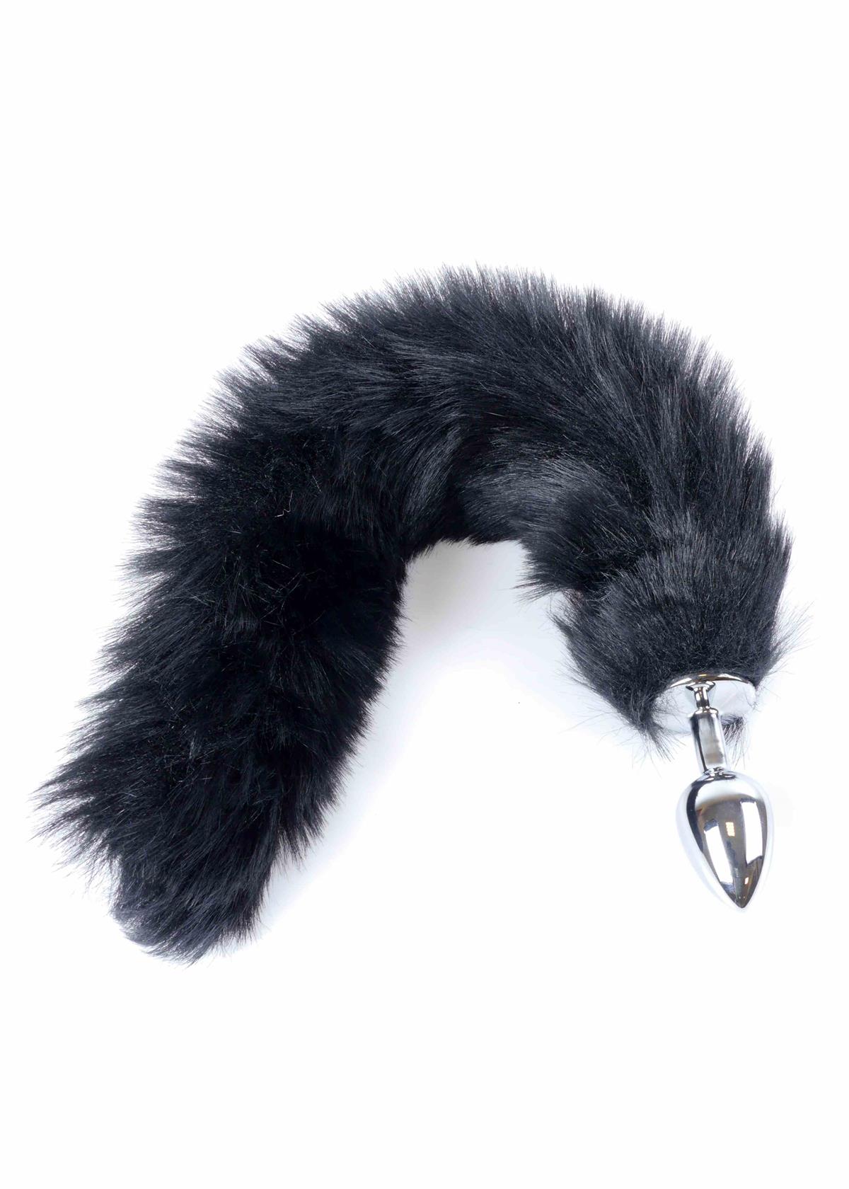 Bossoftoys - 26-00111 - foxtail - Plug with black tail - 45 cm - big size