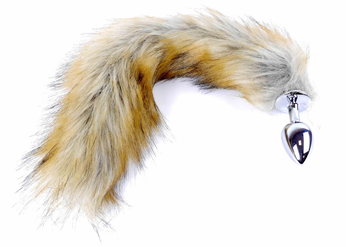 Bossoftoys - 26-00113 - Plug with brown fox tail XL - 45 cm - big size