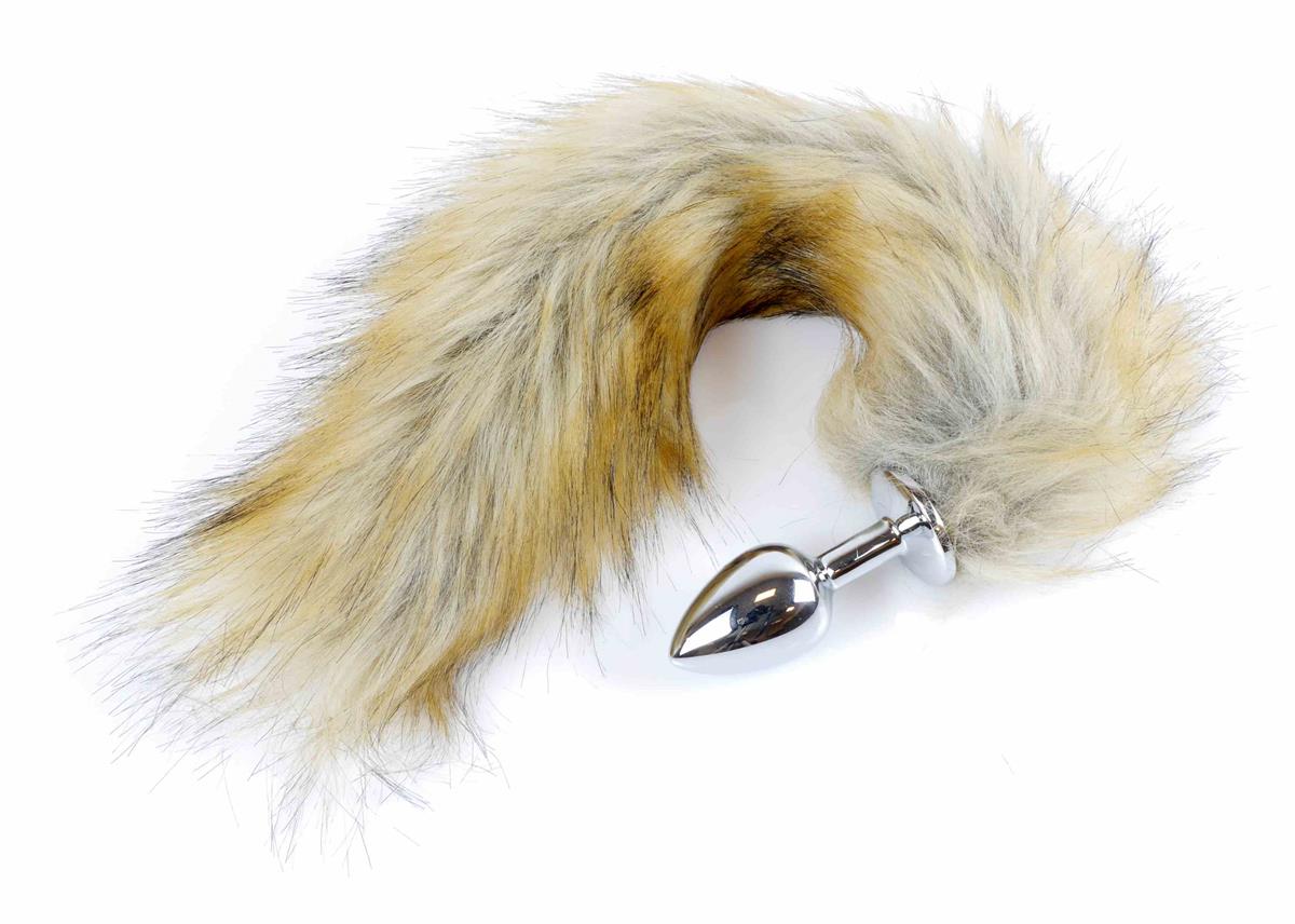 Bossoftoys - 26-00113 - Plug with brown fox tail XL - 45 cm - big size