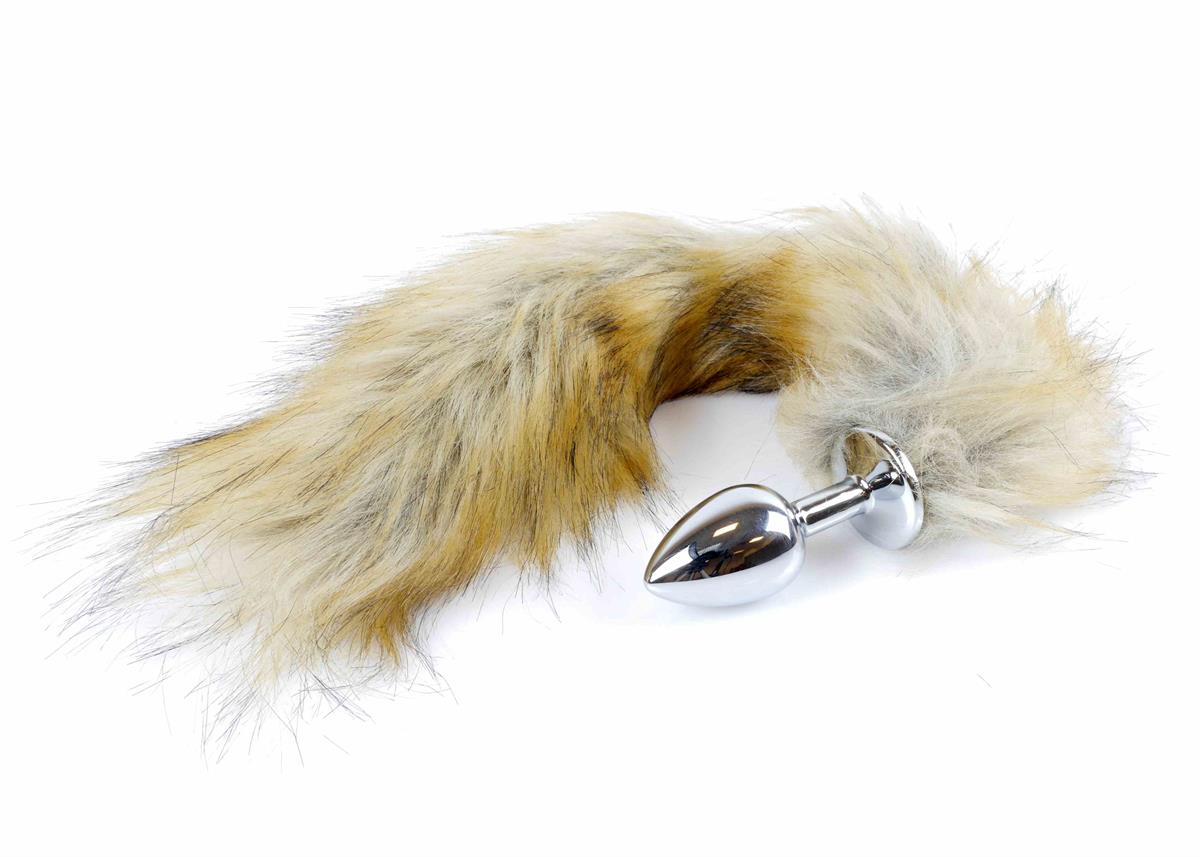 Bossoftoys - 26-00113 - Plug with brown fox tail XL - 45 cm - big size