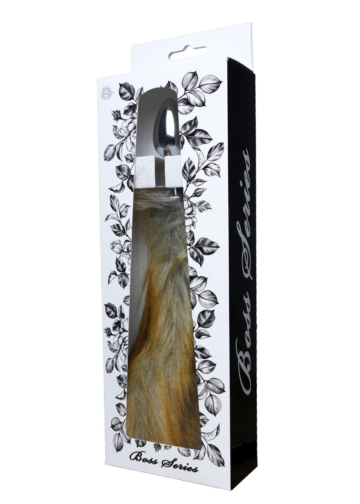 Bossoftoys - 26-00113 - Plug with brown fox tail XL - 45 cm - big size