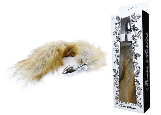 Boysoftoys - 64-00098 - Plug with brown  fox tail - 45 cm - big size