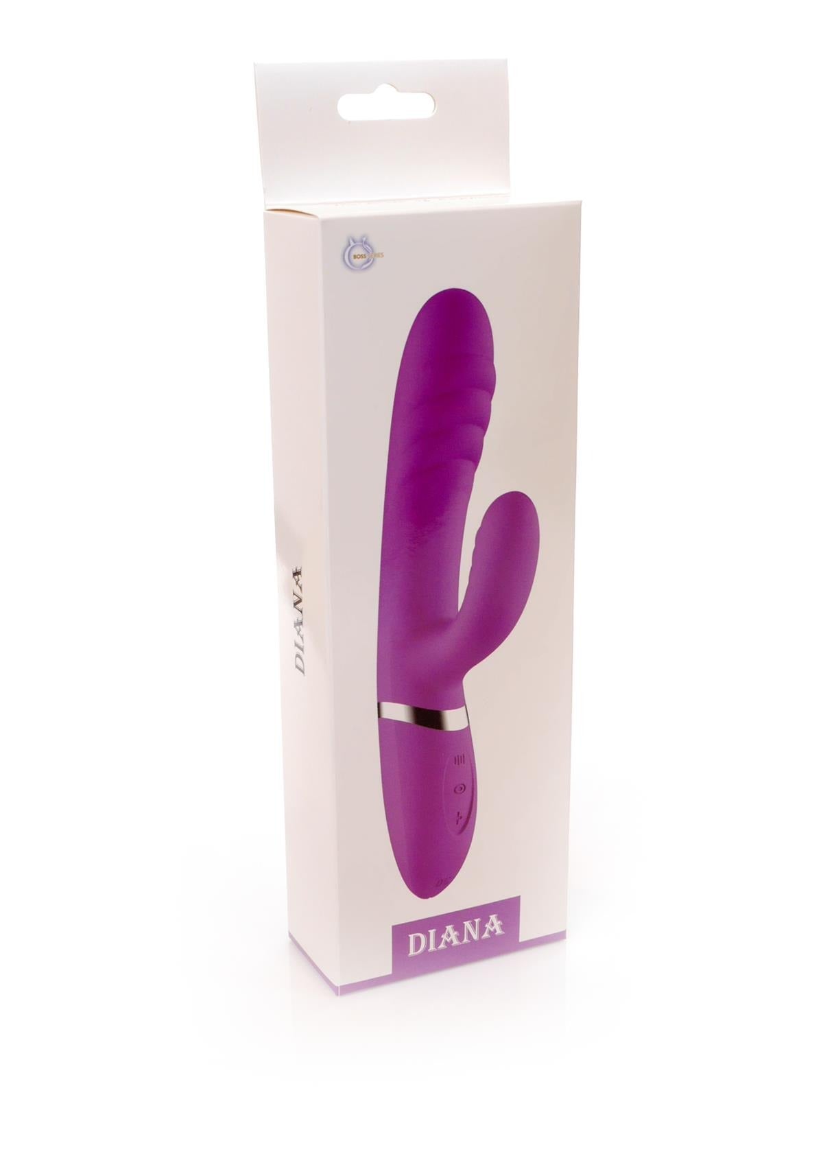 Bossoftoys - 26-00122 - super de luxe Diana G spot  Vibrator - 36 Functions !! - Silicone - good size 22 cm -  dia 3,7 cm - Rechargeable - attractive Colour box