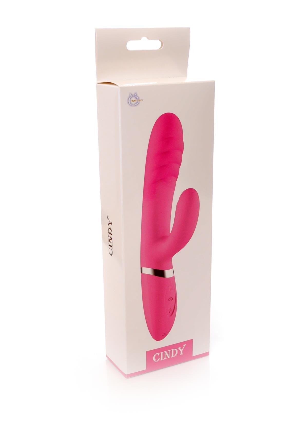 Bossoftoys Cindy G spot Vibrator - 36 Functions - Silicone - 22 cm -  dia 3,7 cm - Rechargeable - 26-00123