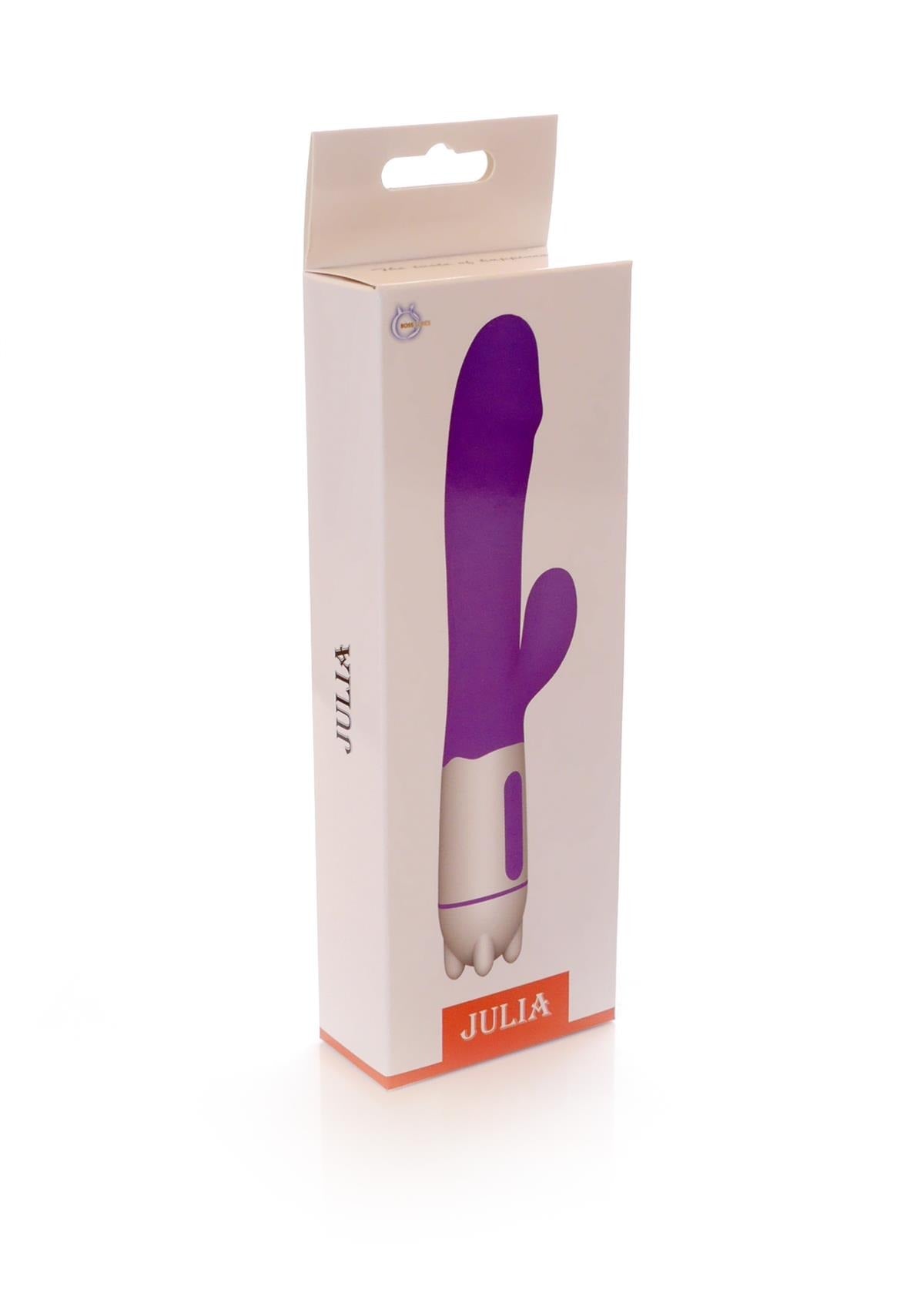 Bossoftoys - 26-00125 - Julia - G spot & clit stimulator Vibrator - New Design - 19 cm - 36 function - 5 speed - Purple - colour box