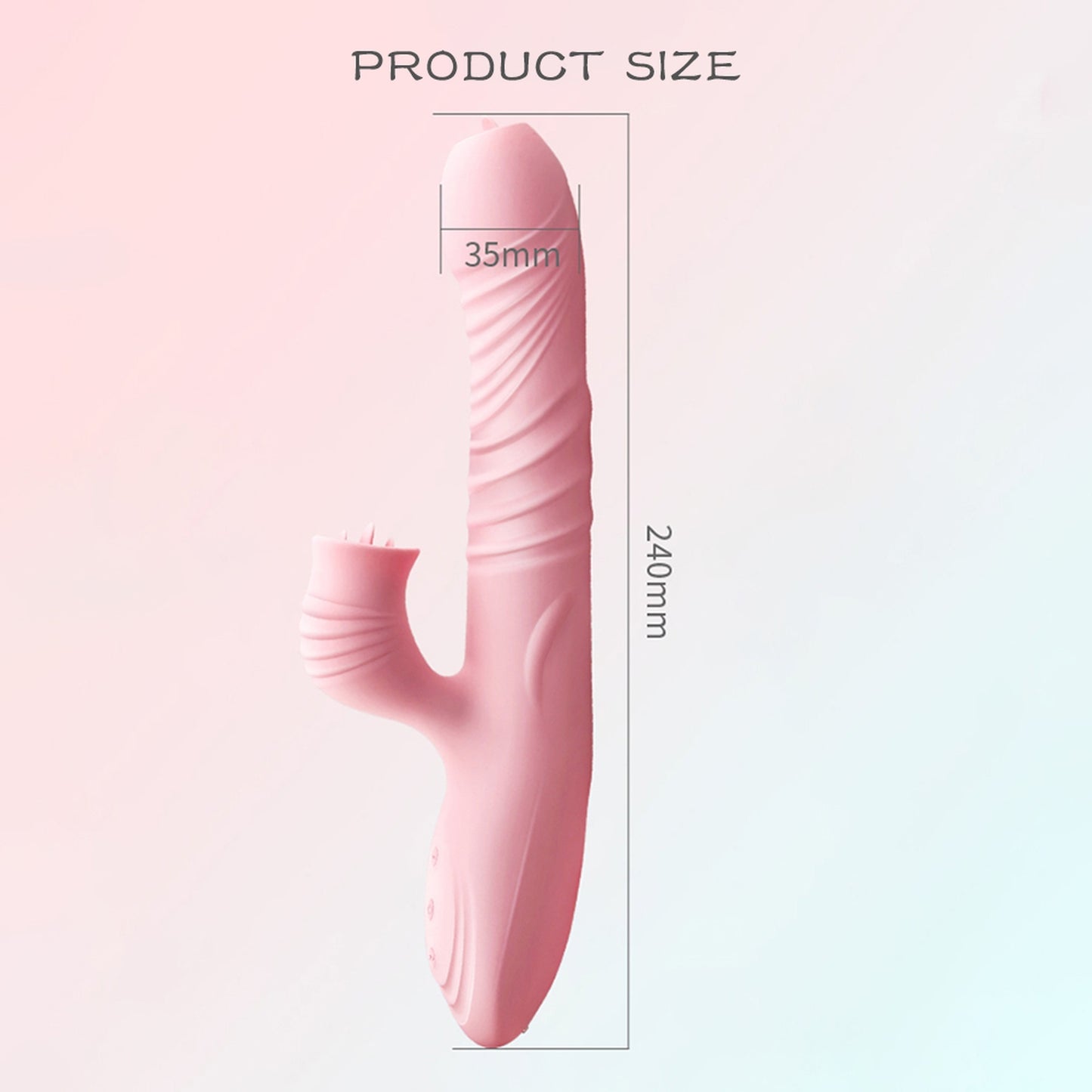 Bossoftoys - 26-00156 - Fanny Air sucker Clitoris Licker G Spot Vibrator - 20 Function - Pink