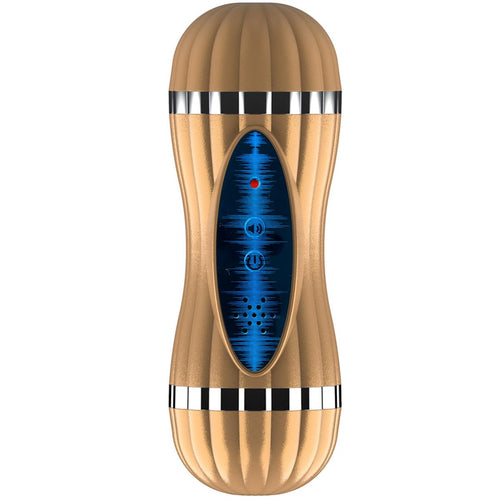 Boysoftoys - 26-00188 - Bevis Vibrating Big Size Golden Masturbatorcup - Usb