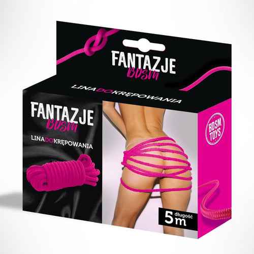 Boysoftoys - Fantazje - Pink - Bondage Rope - BDSM rope - 5 Meter - 29-00117