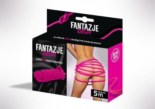 Boysoftoys - Fantazje - Pink - Bondage Rope - BDSM rope - 5 Meter - 29-00117