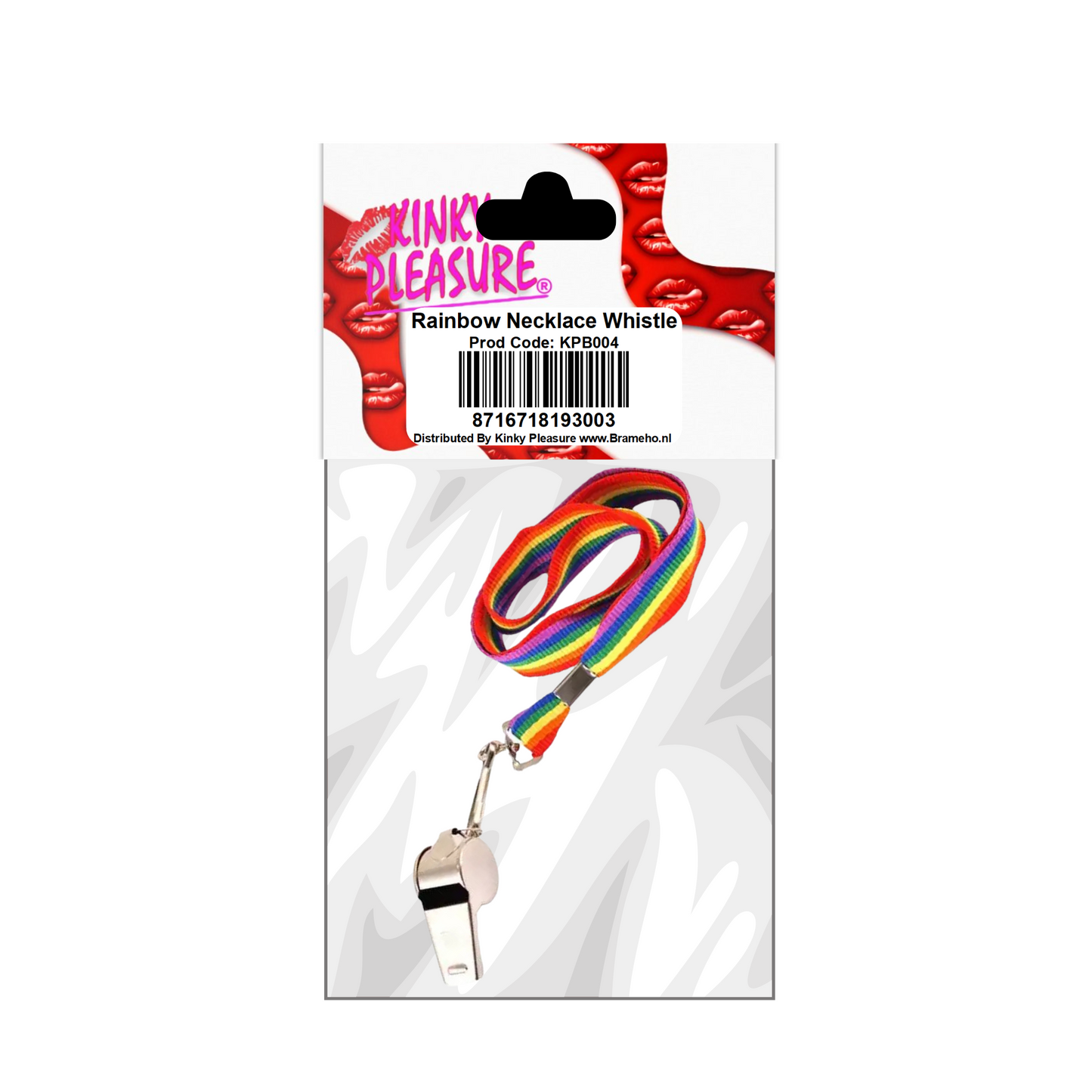 Kinky Pleasure - KPP004 - Pride - Necklace Whistle Rainbow
