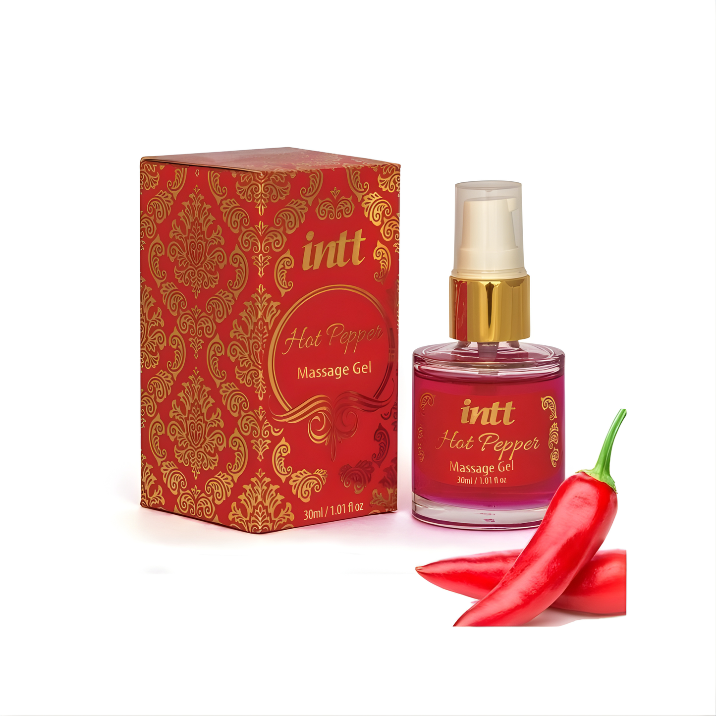 Intt - 030 - Hot Pepper Massage Gel – Warming Sensation, 30ml