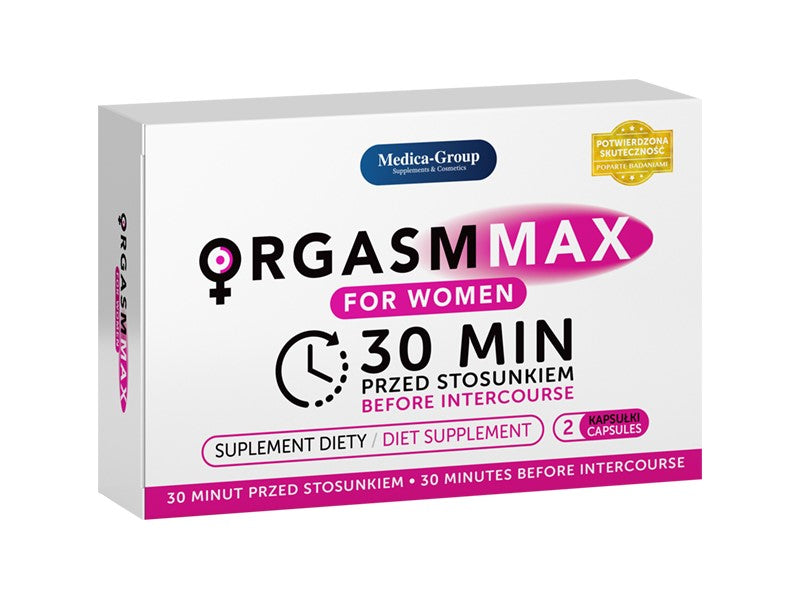 Medica - Orgasm Max - for Women - 2 pack - Capsules for strong Orgasm - Libidobooster