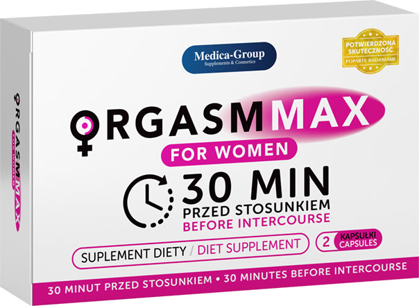 Medica - Orgasm Max - for Women - 2 pack - Capsules for strong Orgasm - Libidobooster