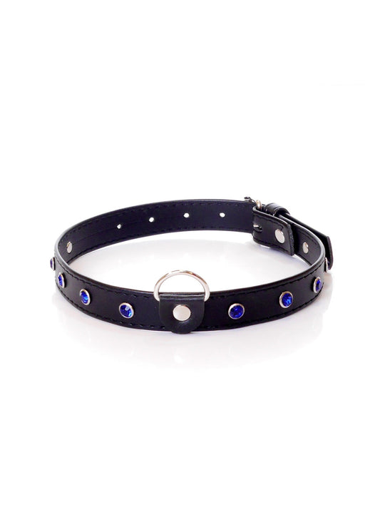 Boysoftoys - 33-00118 - Fetish Boss Series Collar - 2 cm - navy blue crystal