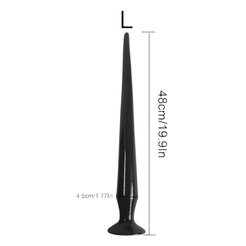 XXLTOYS - Black plugs – Modern Design with Suction Cup M/L