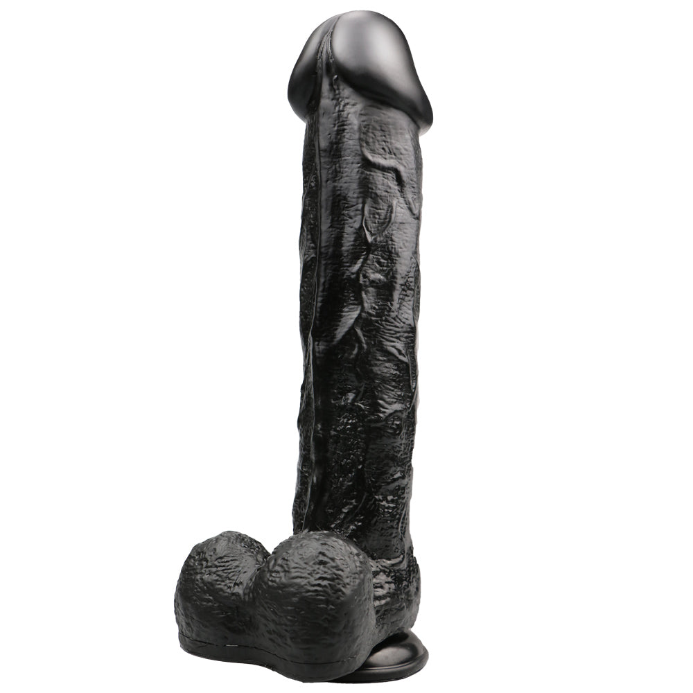 Power Escorts - BR158 Black - Rocket John 11,2'' - Mega Realistic Dildo - 11,2 Inch / 28,5 CM
