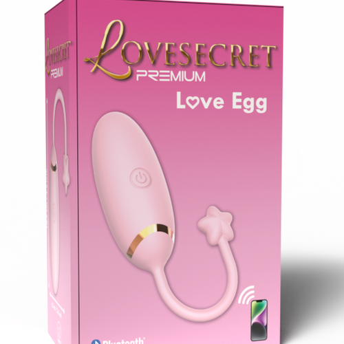 Lovesecret Premium - LS02 - Love Egg - App Controlled Couples Play - 9 Vibrations - Pink