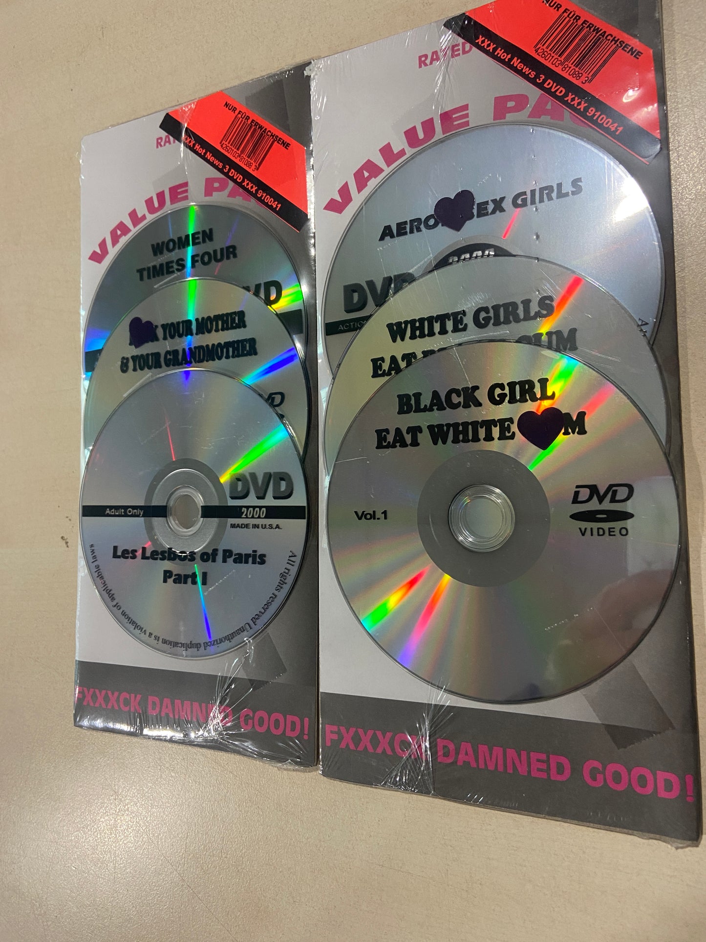 Dvd Saving Pack - 3 Disc On Blister Card with Price sticker e 11,99/ e 17,99