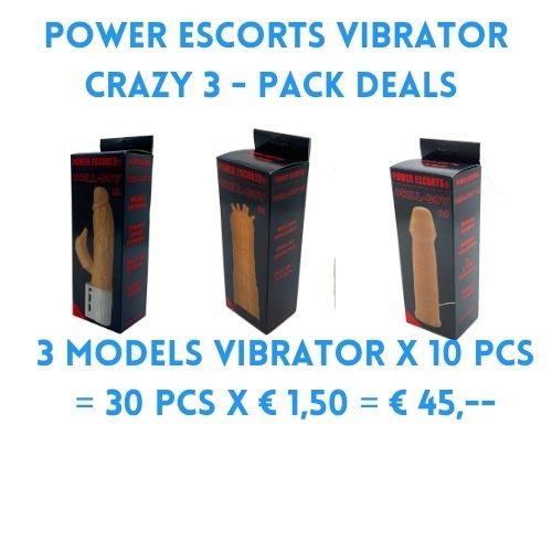 Crazy Deals 3 Pack Vibrator 3 x 10 Pcs = 30 Pcs for € 45 = € 1,50 P/Pcs