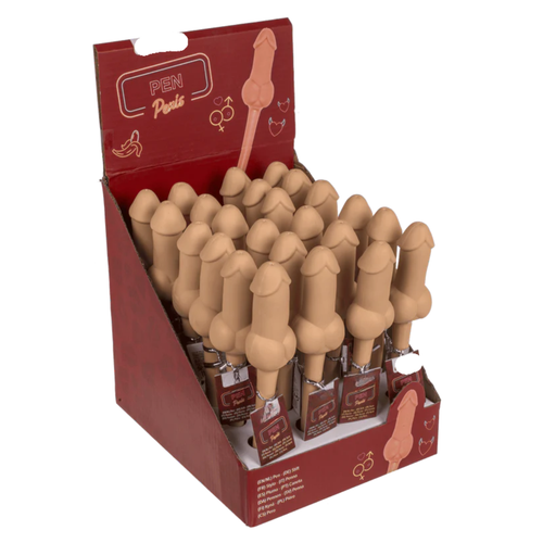 Kinky Pleasure - OB160 - Penis Pen Counter Display – 18cm Novelty Ballpoints