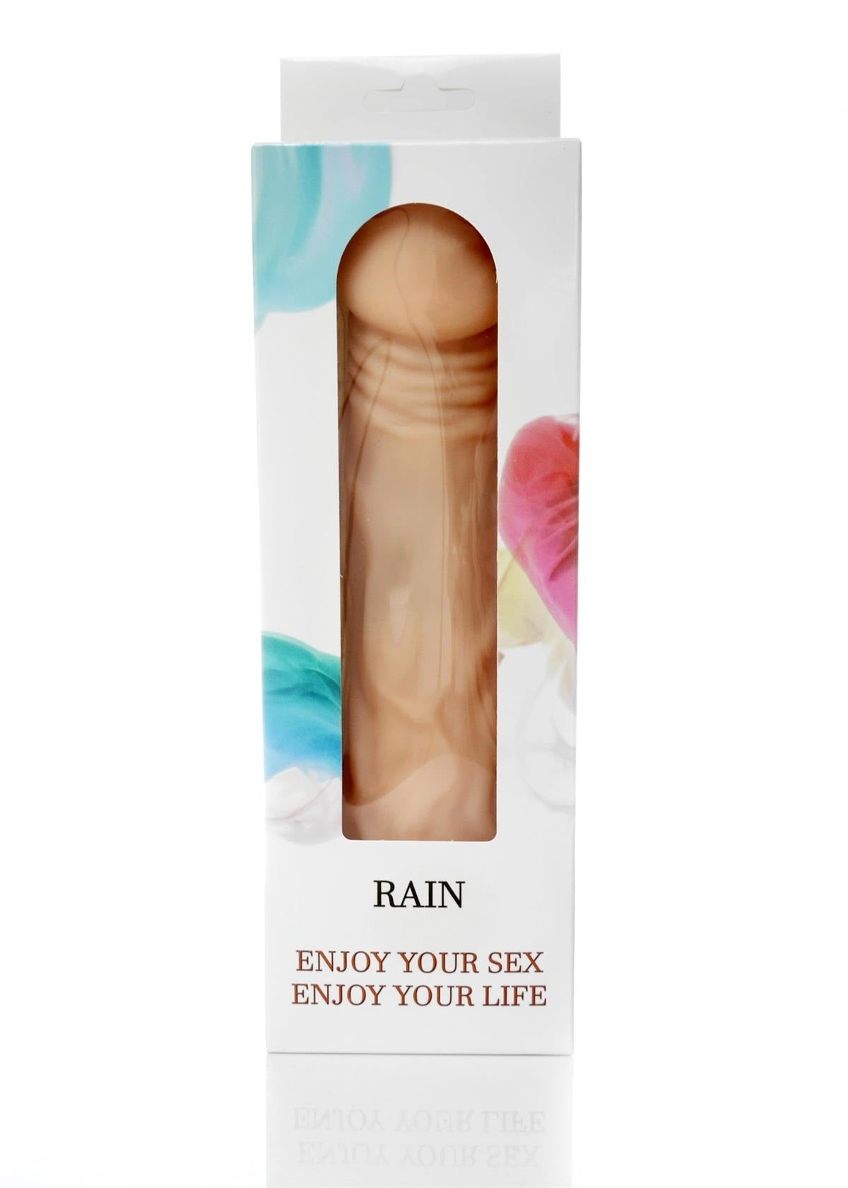 Boysoftoys Rain Realistic vibrator - Cyber leather - Extra ordinary Flexible Material - Flesh - 23,5 cm - 44-00002