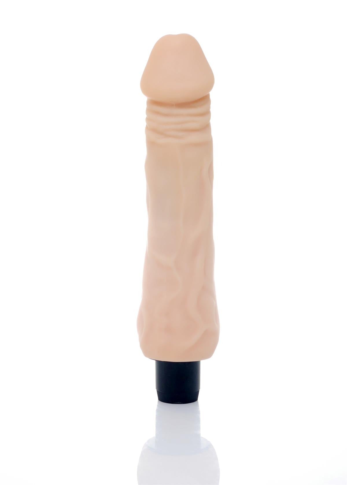 Bossoftoys Rain Realistic vibrator - Cyber leather - Extra ordinary Flexible Material - Flesh - 23,5 cm - 44-00002