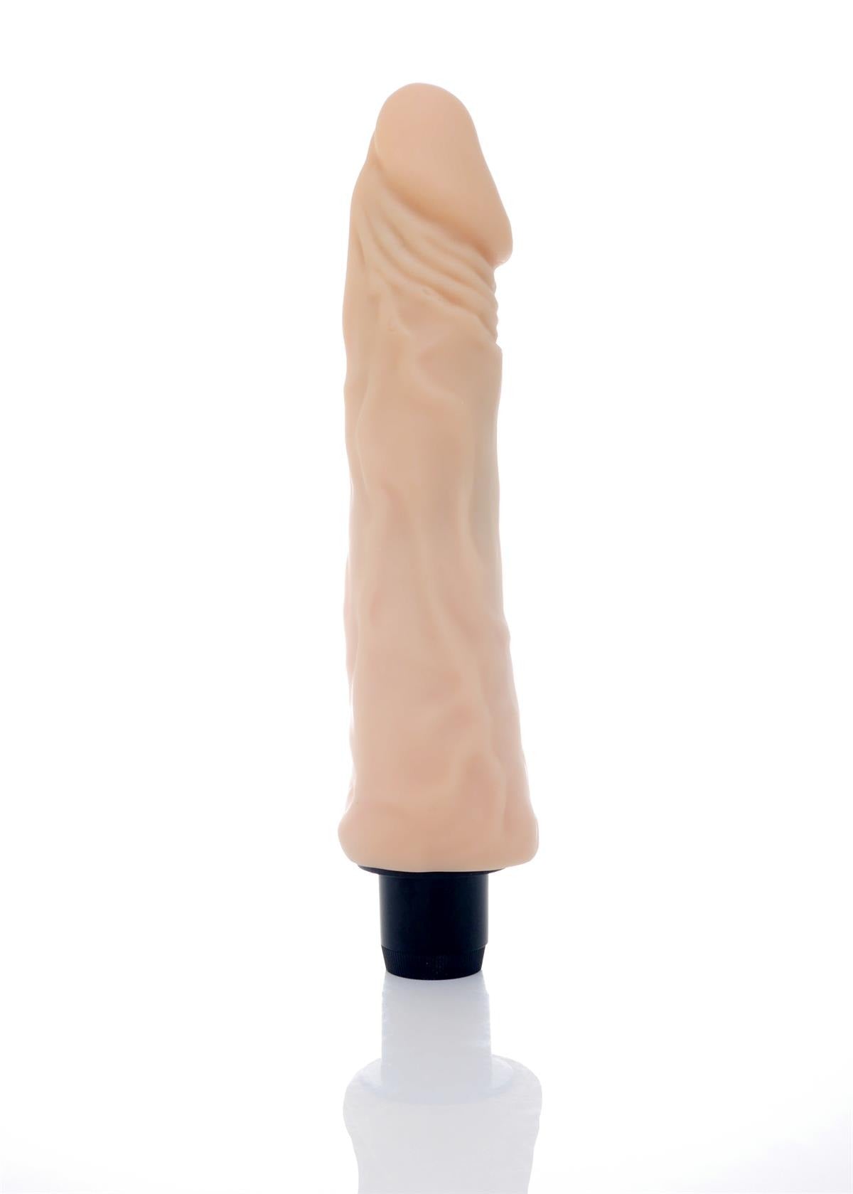 Bossoftoys Rain Realistic vibrator - Cyber leather - Extra ordinary Flexible Material - Flesh - 23,5 cm - 44-00002