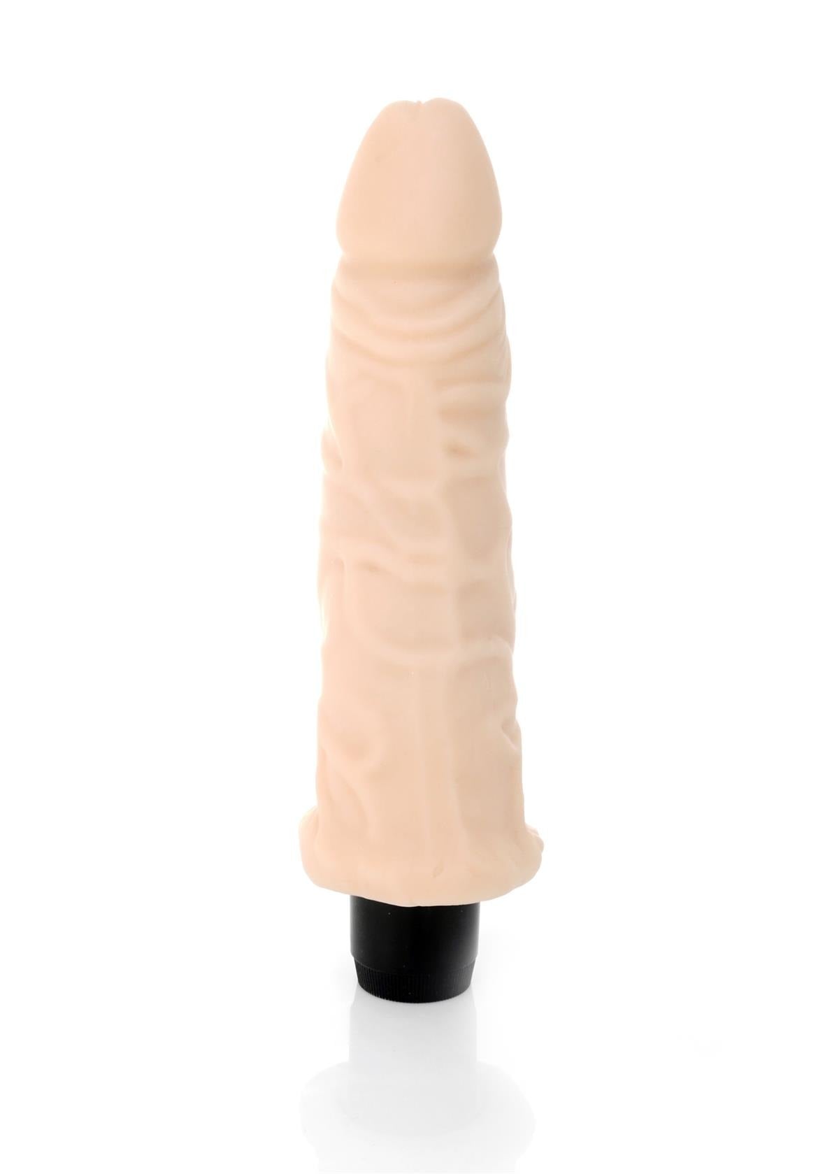 Boysoftoys Drizzle Realistic vibrator - Cyber leather - Extra ordinary Flexible Material - Flesh - 19 cm - 44-00005