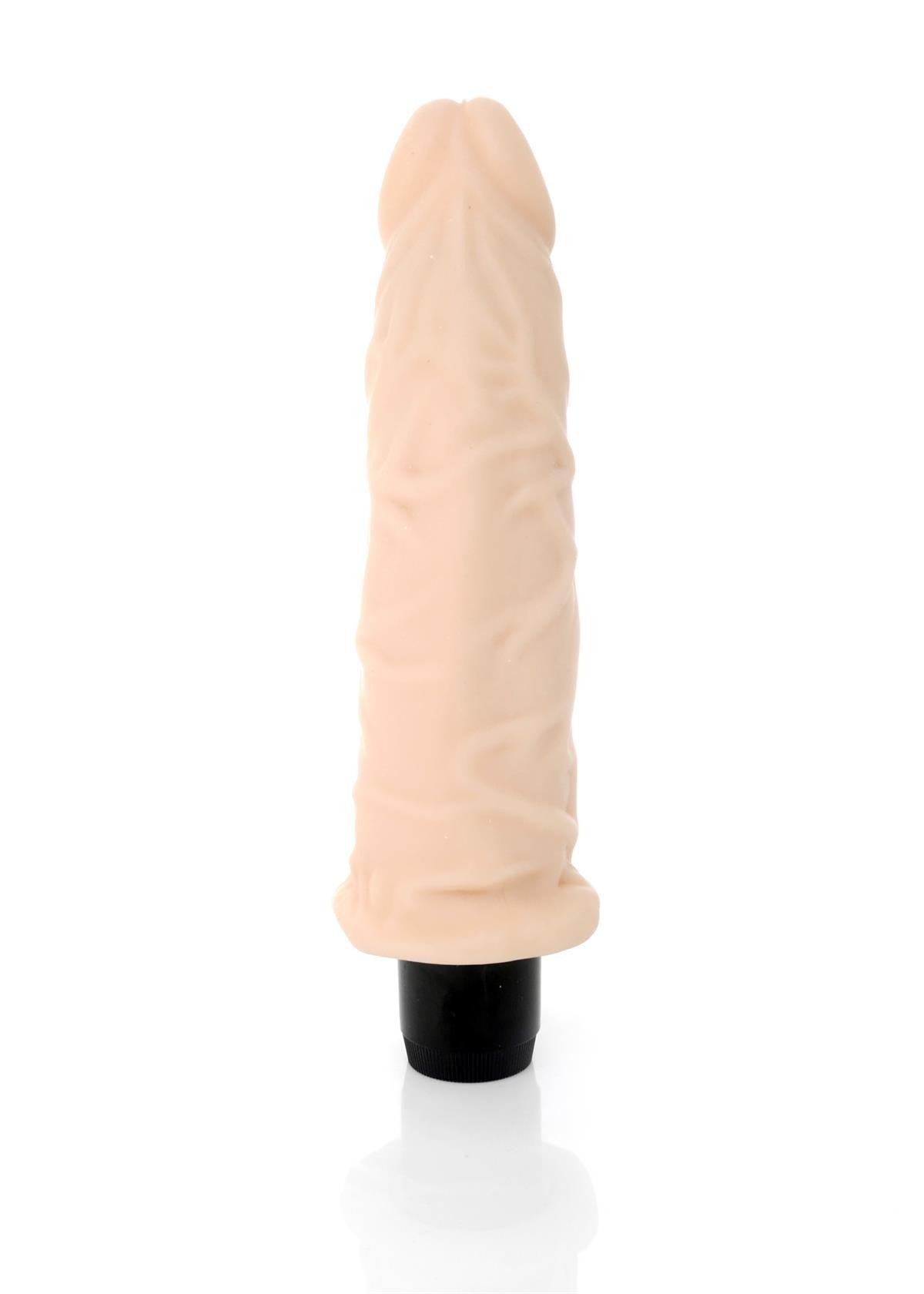 Boysoftoys Drizzle Realistic vibrator - Cyber leather - Extra ordinary Flexible Material - Flesh - 19 cm - 44-00005