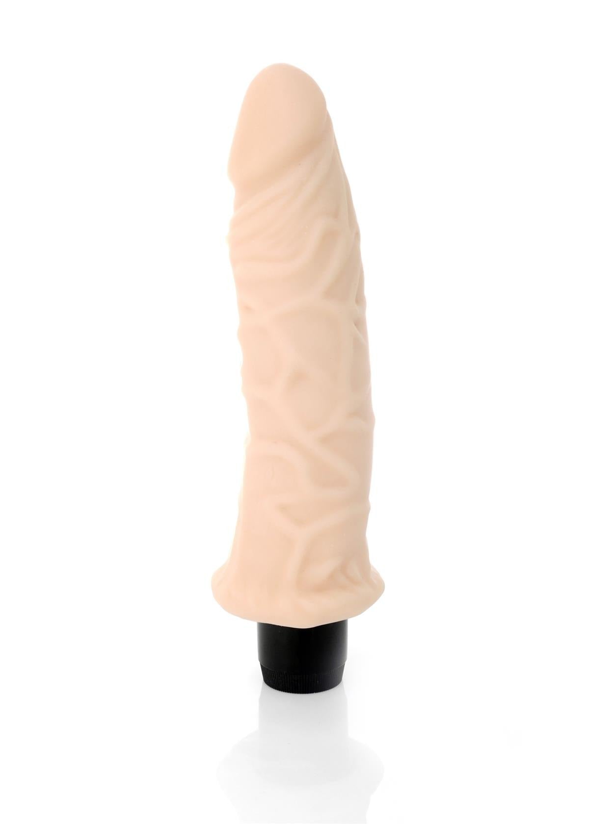 Boysoftoys Drizzle Realistic vibrator - Cyber leather - Extra ordinary Flexible Material - Flesh - 19 cm - 44-00005