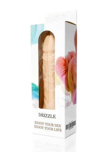Boysoftoys Drizzle Realistic vibrator - Cyber leather - Extra ordinary Flexible Material - Flesh - 19 cm - 44-00005