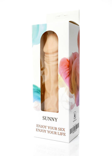 Boysoftoys Sunny Realistic vibrator - 12 function - Cyber leather - Extra ordinary Flexible Material - Flesh - 20,5 cm - 44-00007