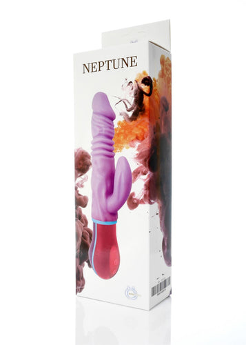 Bossoftoys - 44-00018 - Neptune - Up & Down vibrator - Rotating vibrator - Mega Realistic Bending vibrator - 12 Function - Usb rechargeable - Cyber leather - Extra ordinary Flexible Material - Flesh - 27 cm
