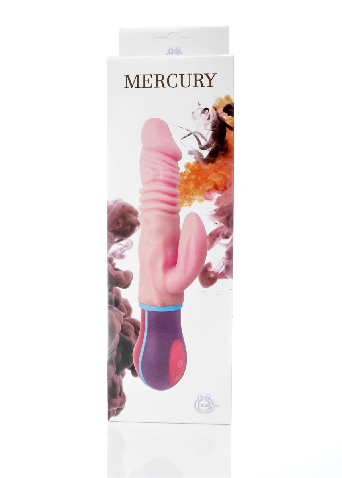 Bossoftoys Mercury Up & Down vibrator & Rotating vibrator - 12 Function - Usb - Cyber leather - 44-00019 - 27 cm