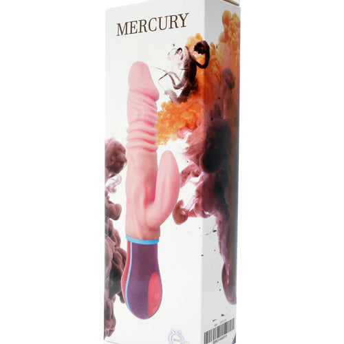 Boysoftoys Mercury Up & Down vibrator & Rotating vibrator - 12 Function - Usb - Cyber leather - 44-00019 - 27 cm
