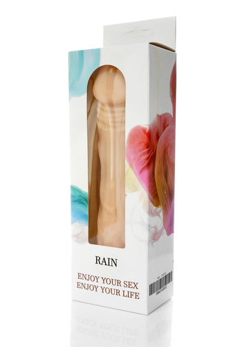 Boysoftoys Rain Realistic vibrator - Cyber leather - Extra ordinary Flexible Material - Flesh - 23,5 cm - 44-00002