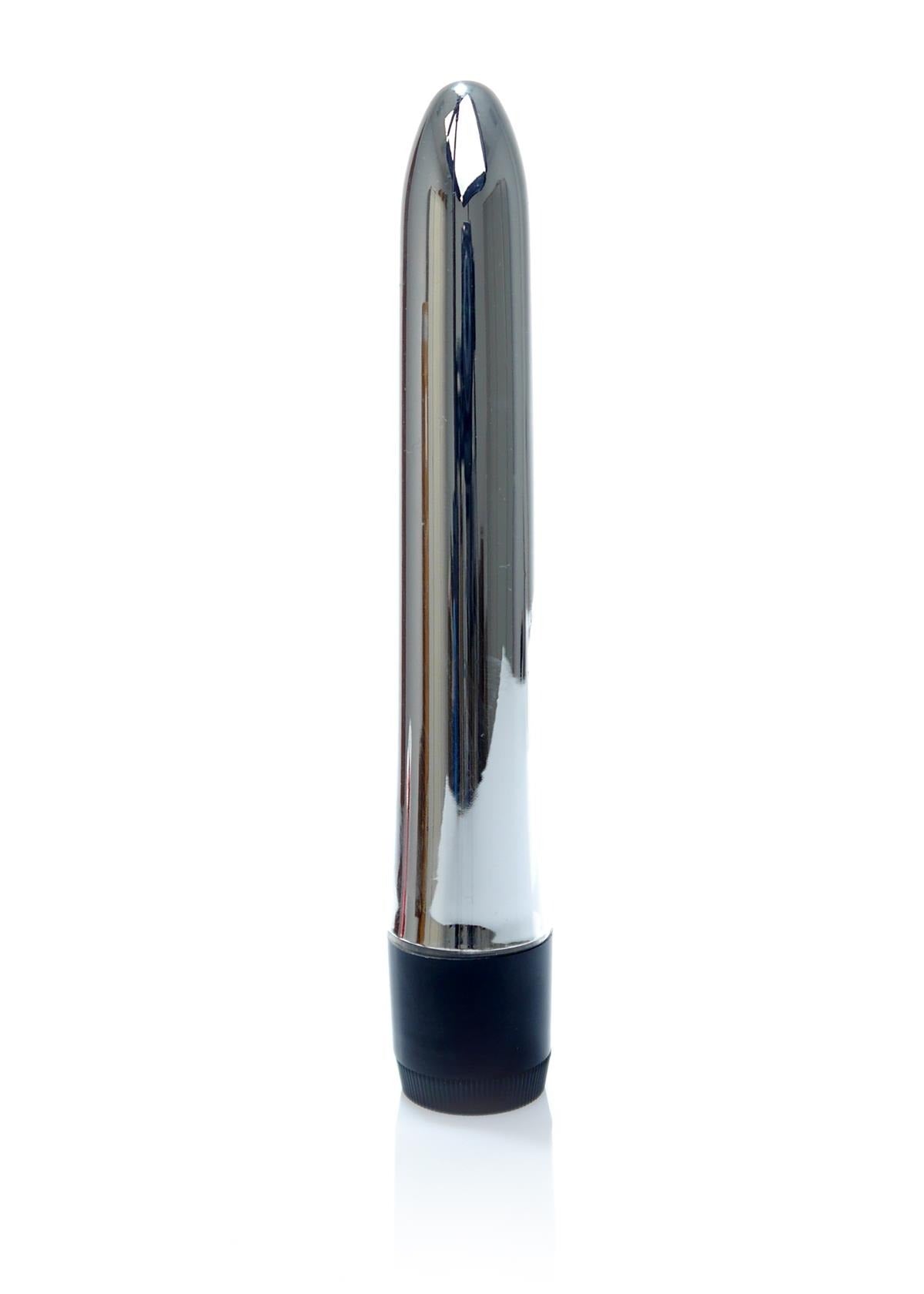 Bossoftoys - 46-00013 - Classic vibe Vibrator - glossy silver - 18 cm - dia 2,5/3 cm - Colour window box
