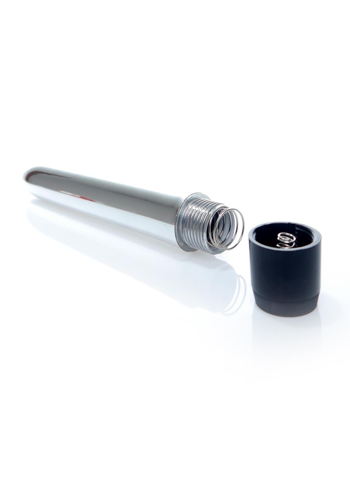 Bossoftoys - 46-00013 - Classic vibe Vibrator - glossy silver - 18 cm - dia 2,5/3 cm - Colour window box