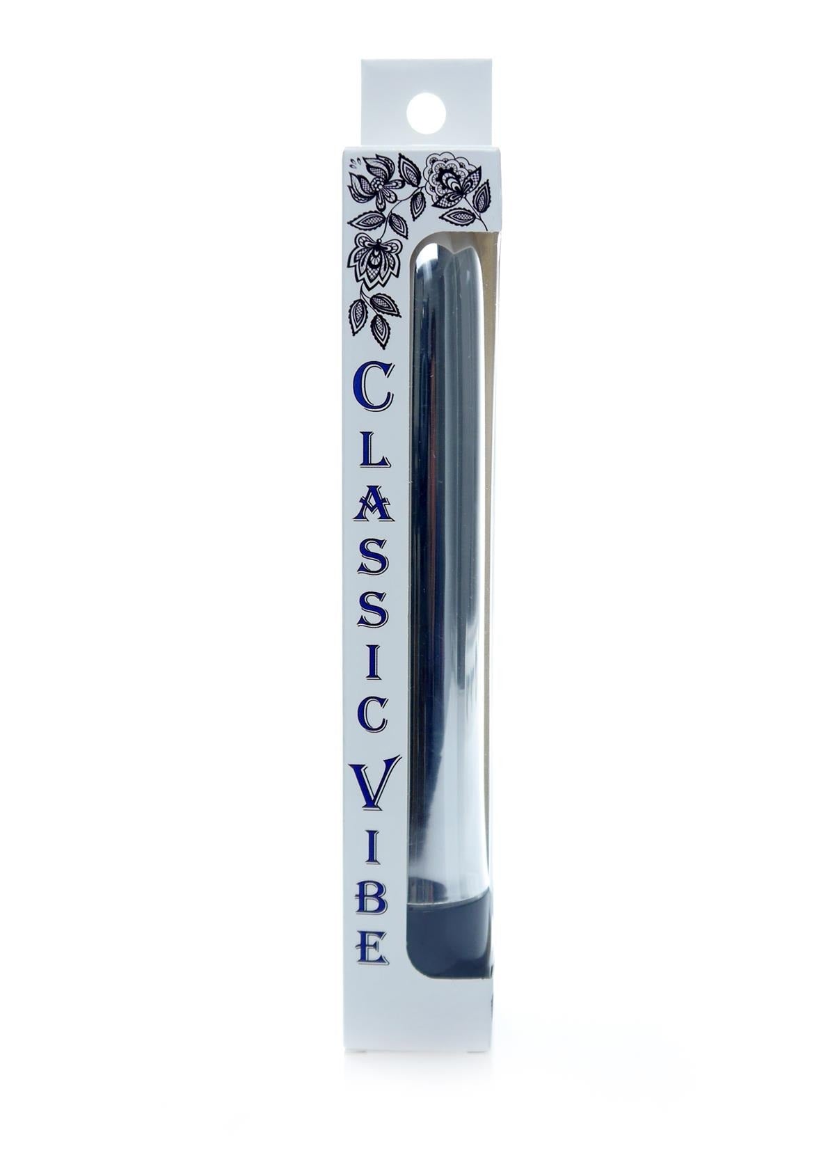 Bossoftoys - 46-00013 - Classic vibe Vibrator - glossy silver - 18 cm - dia 2,5/3 cm - Colour window box