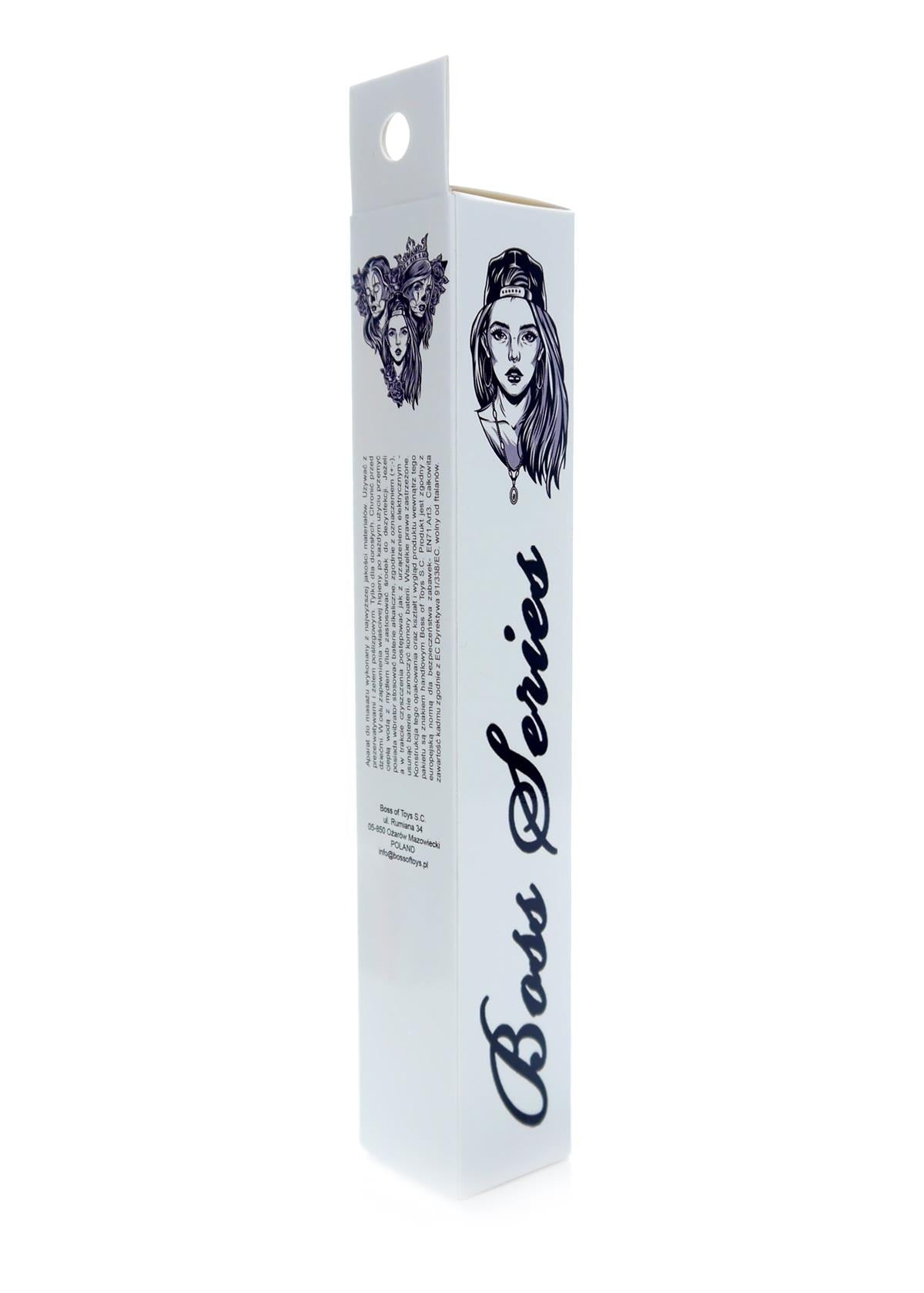 Bossoftoys - 46-00013 - Classic vibe Vibrator - glossy silver - 18 cm - dia 2,5/3 cm - Colour window box