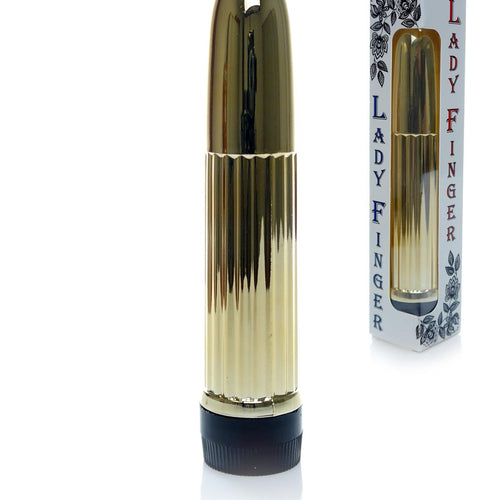 Boysoftoys - 46-00015 - Mini vibrator - Lady finger - 13 cm - dia 2,5 cm - Gold - Window colourbox