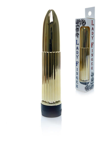 Bossoftoys - 46-00015 - Mini vibrator - Lady finger - 13 cm - dia 2,5 cm - Gold - Window colourbox
