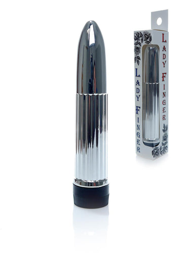 Bossoftoys - 46-00019 - Mini vibrator - Lady finger - 13 cm - dia 2,5 cm - Silver - Window colourbox