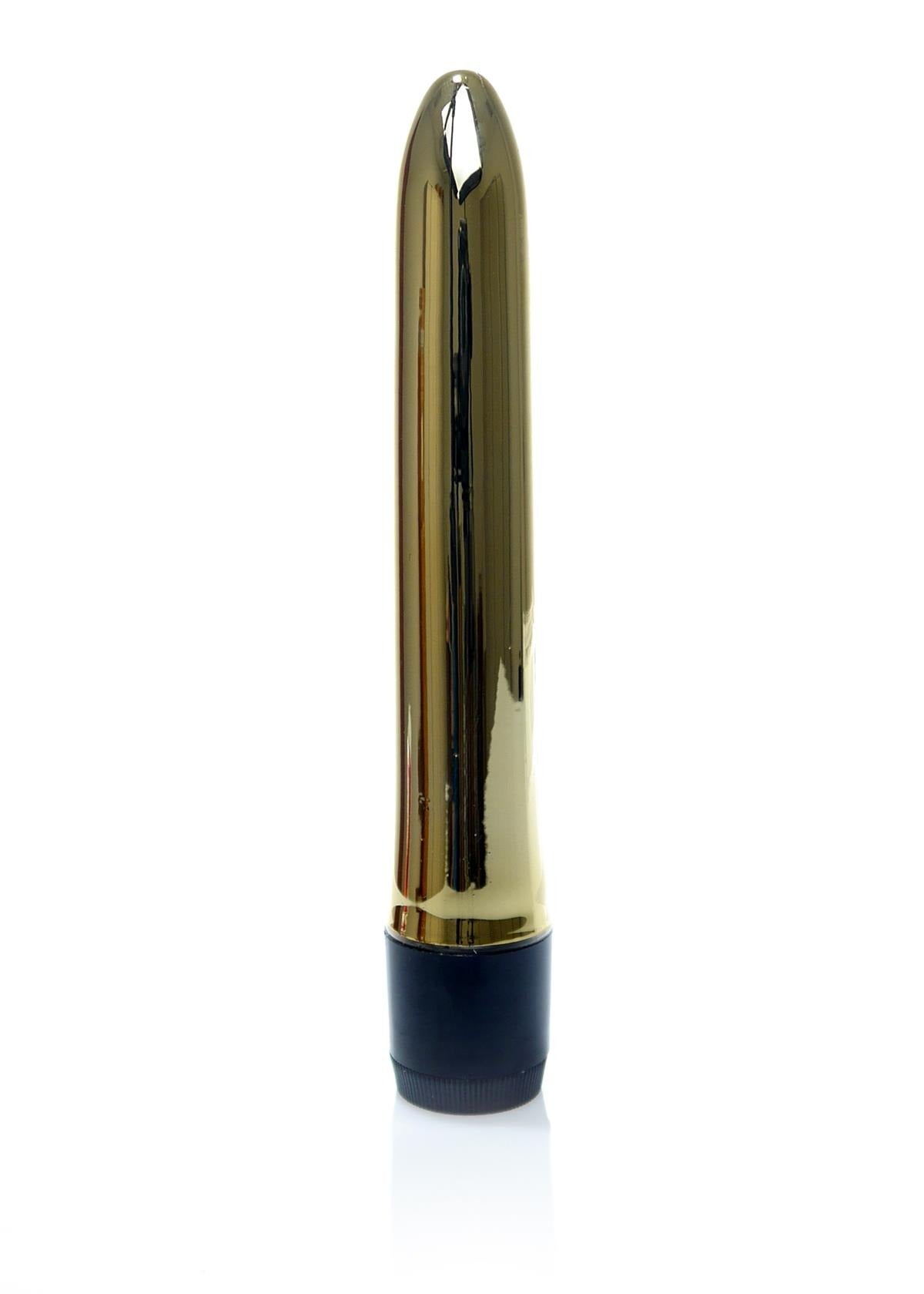Bossoftoys - 46-00022 - Classic vibe Vibrator - glossy gold - 18 cm - dia 2,5/3 cm - Colour window box