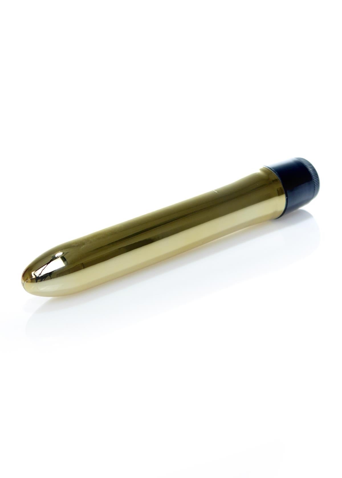 Bossoftoys - 46-00022 - Classic vibe Vibrator - glossy gold - 18 cm - dia 2,5/3 cm - Colour window box