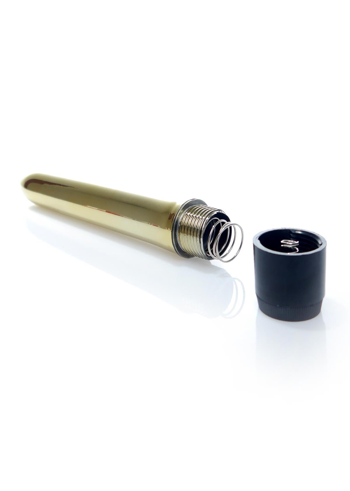 Bossoftoys - 46-00022 - Classic vibe Vibrator - glossy gold - 18 cm - dia 2,5/3 cm - Colour window box